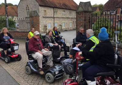 The Salisbury Shopmobility scoot took place on October 4. Picture: Salisbury City Council