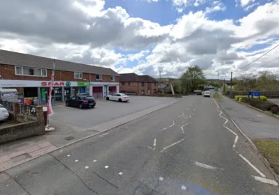 The pair were heading to Spar, in Pennings Road, Tidworth when they were shot at. Picture: Google