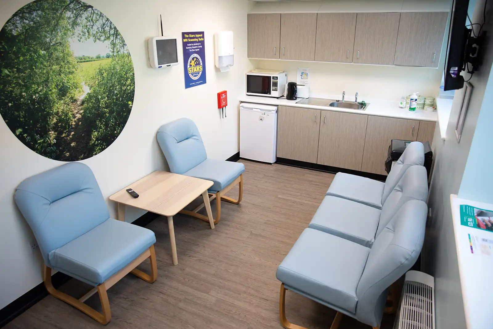 A staff room in the Stars Appeal MRI Scanning Suite. Picture: Inez Szczepanska