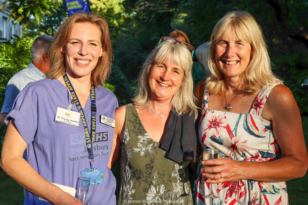 Dr Tracey Parker with guests at the Salisbury Stars Appeal fundraiser at Arundells. Pictures: Spencer Mulholland
