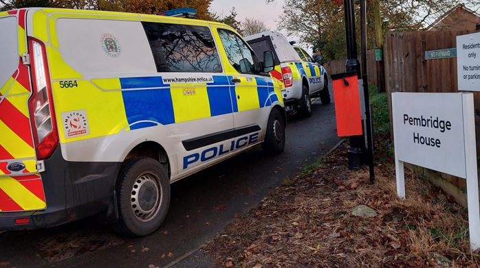 Police raided a property at Pembridge House in Fordingbridge. Picture: Hampshire Police