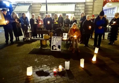 A vigil for peace in the Middle East held in Salisbury last weekend