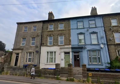 The ground floor and basement of 14 Wilton Road (centre) could be converted into an apartment. Picture: Google