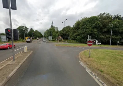 The crash happened at Whiteparish near Salisbury. Picture: Google