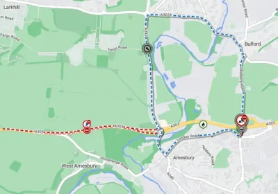 The road in Amesbury will be closed in January, with a diversion in place