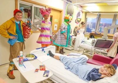 Dick Whittington cast at Salisbury Hospital