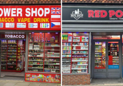 The Red Power Shop, in Minister Street, Salisbury, before and after. Pictures: Wiltshire Council