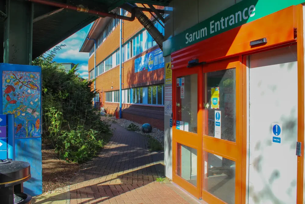 The path, between the Main Entrance and Sarum Entrance, will be shut for three weeks. Picture: Salisbury Hospital