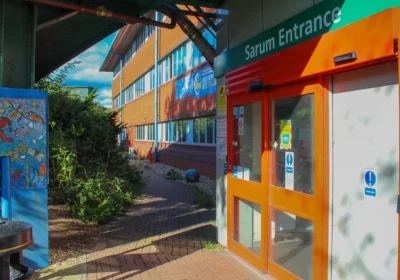 The path, between the Main Entrance and Sarum Entrance, will be shut for three weeks. Picture: Salisbury Hospital