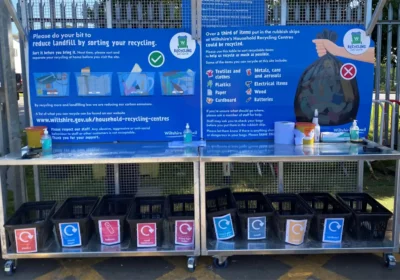Sorting areas have been installed at Wiltshire recycling centres. Picture: Wiltshire Council