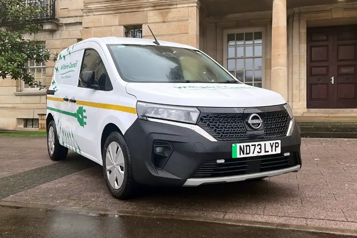 One of Wiltshire Council's new NIssan vehicles