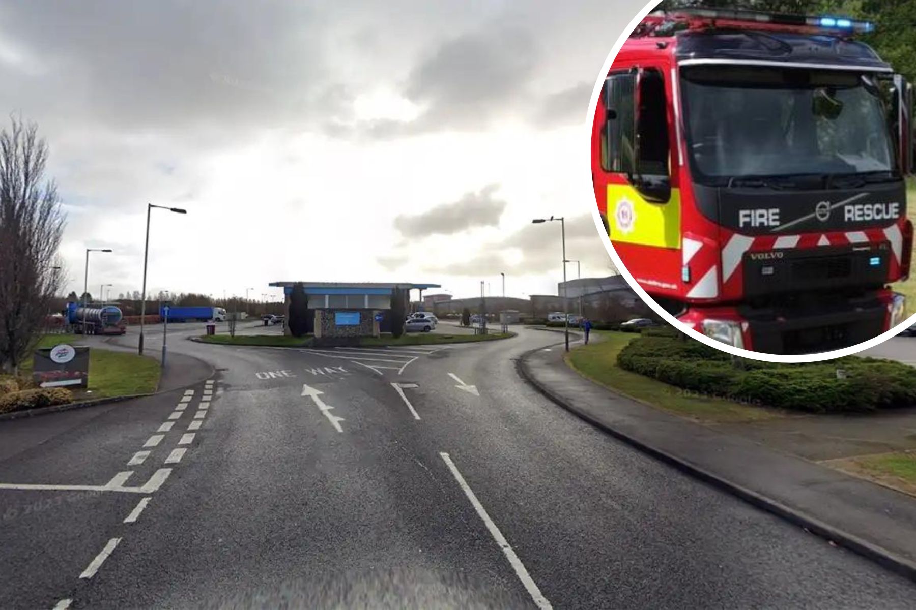 Fire crews called to fire in light outside Amesbury premises