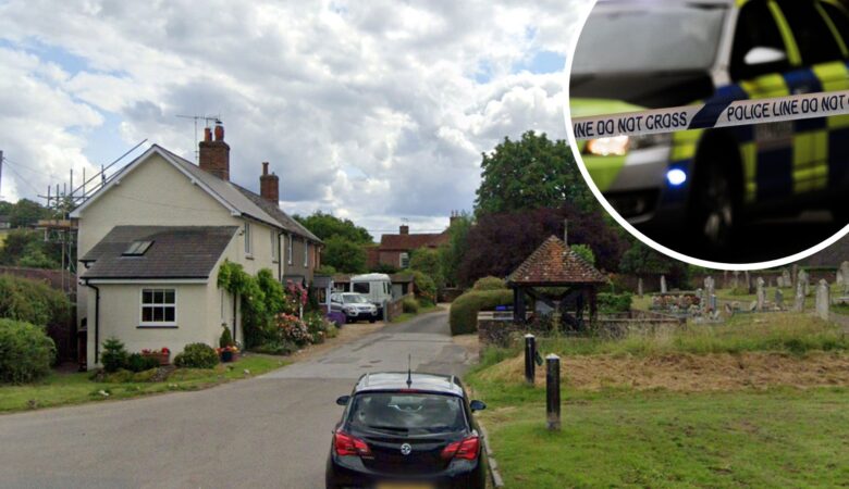 The man, in his 50s, died at an address in Thorne Close, Coombe Bissett. Picture: Google