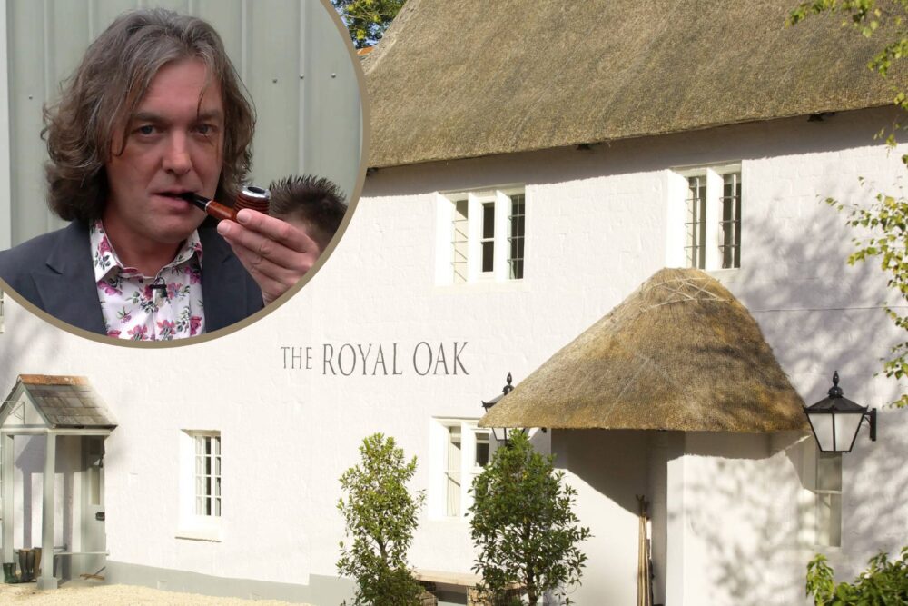 James May, inset, owns a half stake in The Royal Oak, Swallowcliffe. Picture: Ignitedfirestarter (James May)