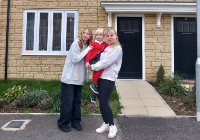 Maryna Sokolyk, right, and her family have found safety and security in Wiltshire. Picture: Wiltshire Council