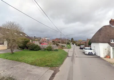 The car was parked in Tanners Lane, Shrewton. Picture: Google