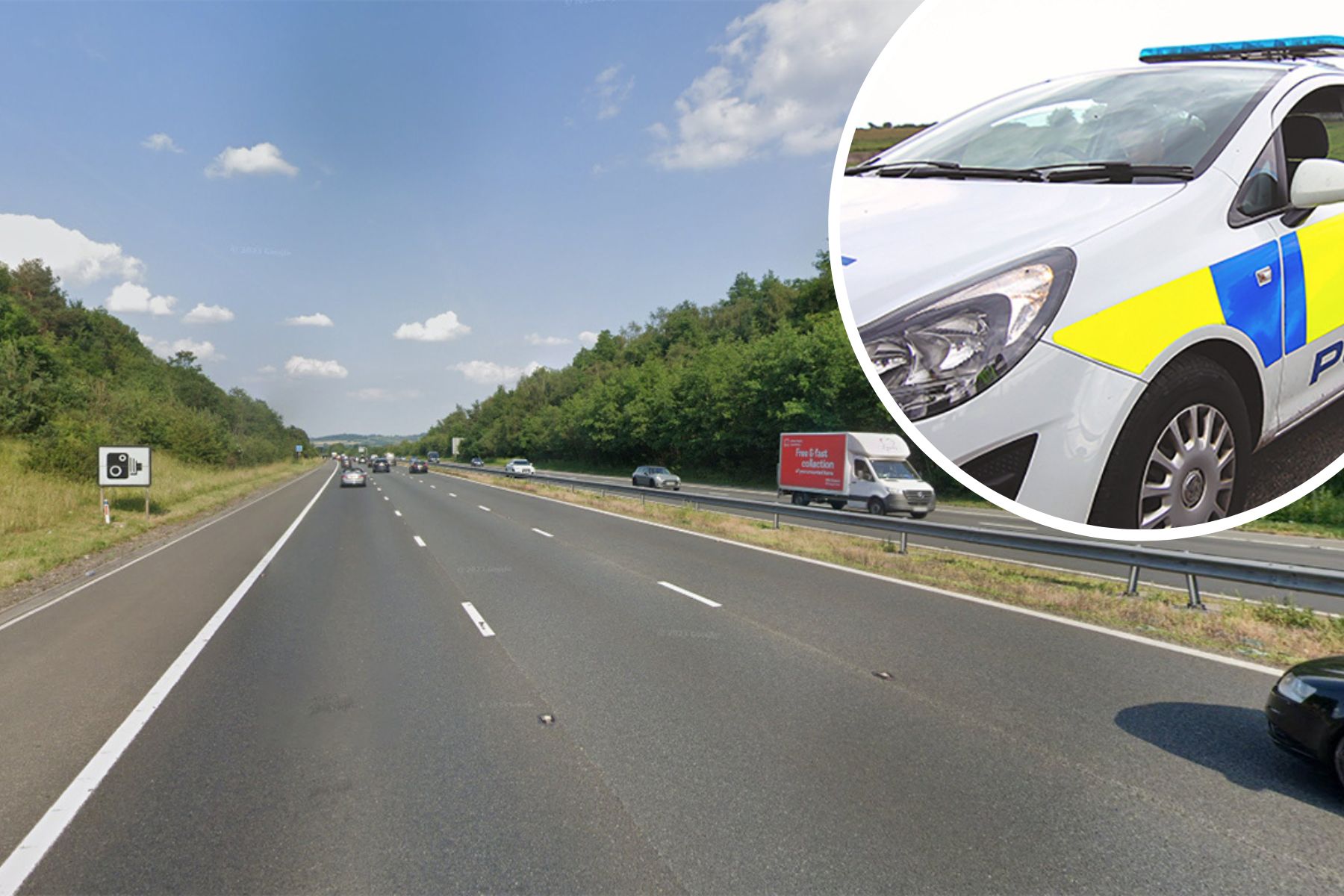 The operation was on the M4 through Wiltshire. Picture: Google