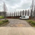 The current ambulance parking area at Solstice Park, in Amesbury. Picture: Portakabin/Wiltshire Council