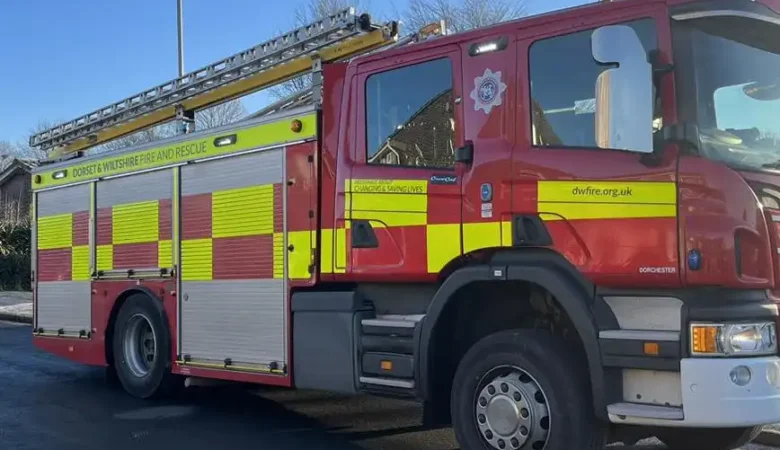 Crews from Ludgershall and Amesbury were sent to the house in Tidworth after it was struck by lightning