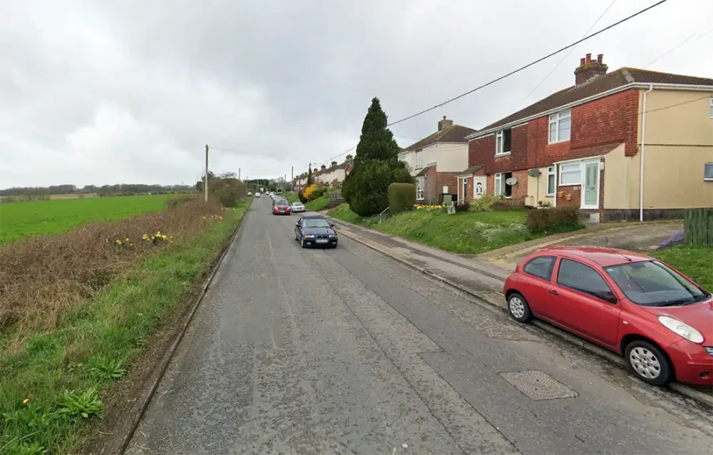 The abuse occurred as the bus travelled in Larkhill Road, Durrington. Picture: Google