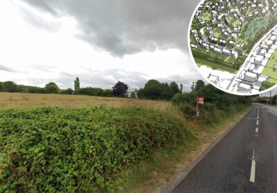 A planning application for up to 135 new homes in Laverstock has been submitted. Pictures: Google/Hallam/Wiltshire Council