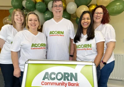 The Acorn Community Bank is celebrating its first birthday