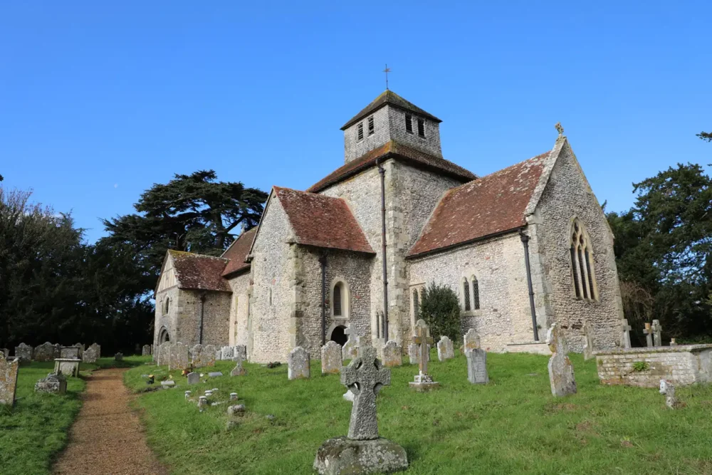 The rood has been worked on at St Mary's Church, Breamore