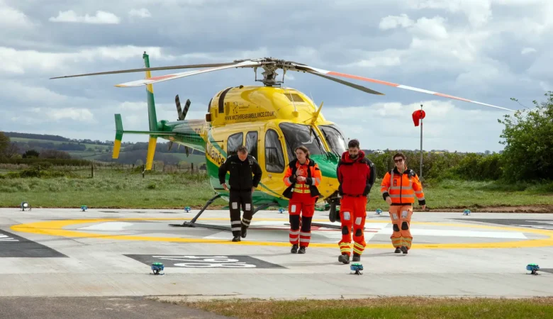 The new helipad at Salisbury District Hospital is now operational. Picture: Salisbury NHS Foundation Trust