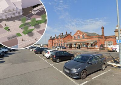 The forecourt at Salisbury Railway Station is set to be revamped. Pictures: Wiltshire Council/Google
