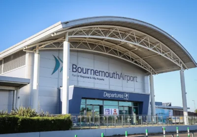 Phillips was prevented from boarding a plane at Bournemouth Airport on Sunday, police said