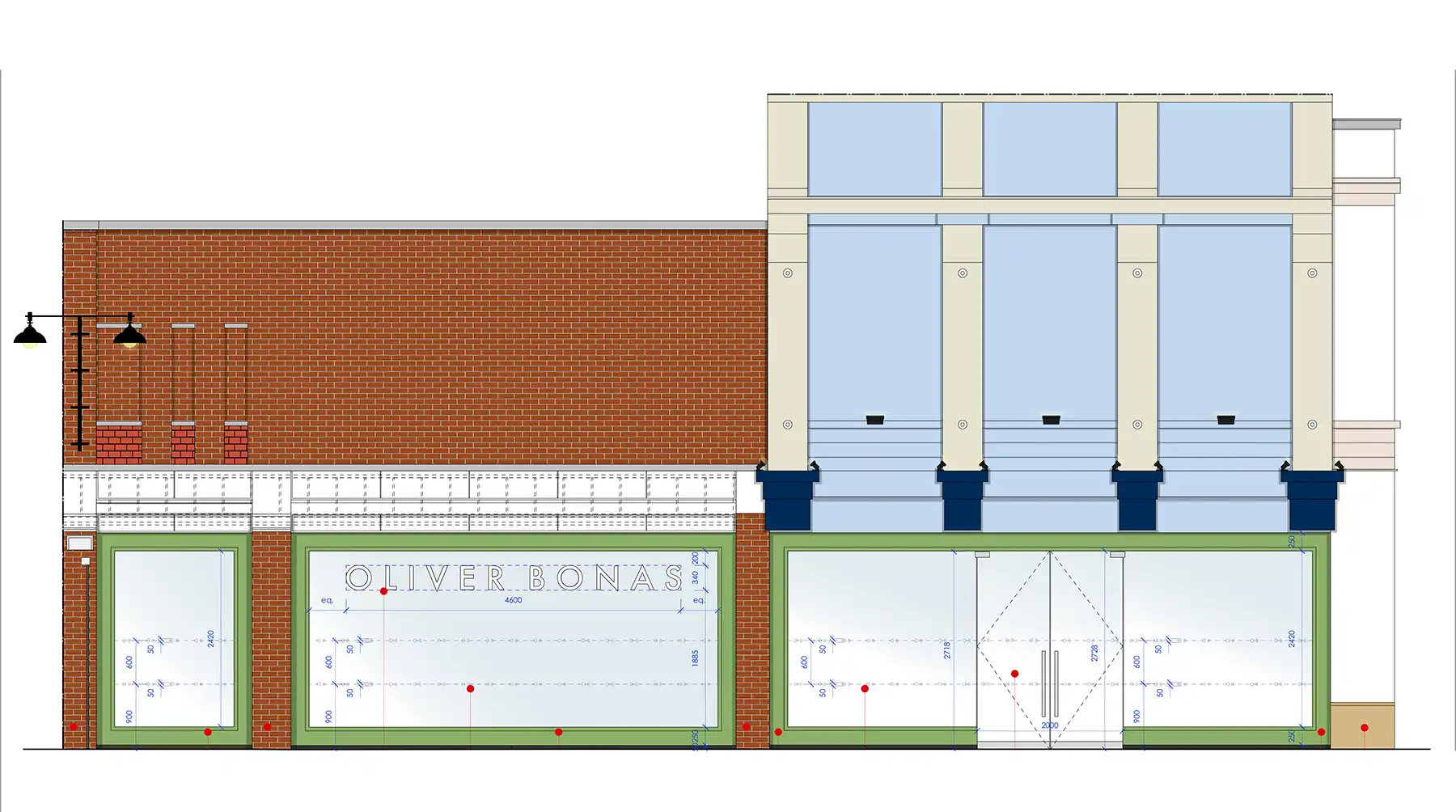 How one side of the store could look. Picture: Tanner/Wiltshire Council