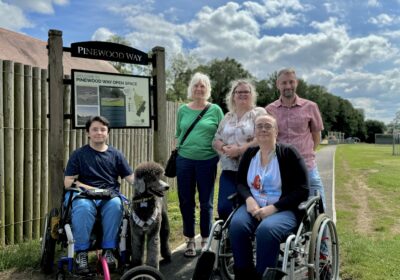 Harris Dickenson, former DIGS member, and Kez Adey, CEO of DIGS, with cllr Annie Riddle, cllr Caroline Corbin and cllr Tom Corbin Picture: Salisbury City Council