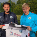 Harrison Bright with Callum Hart Picture: Salisbury FC/Andy Munns