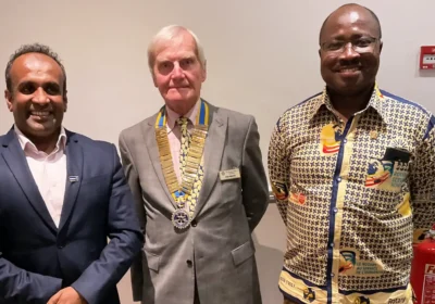 Atiqul Hoque and Joe Addai have been welcomed into Salisbury Rotary