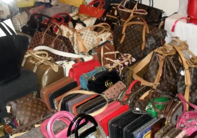 Trading standards officers found hundreds of fake handbags at Krueanarong's Salisbury home. Picture: Wiltshire Council Trading Standards