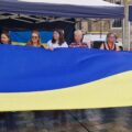 Unfurling of the Ukrainian Flag during 2023 celebrations Picture: Salisbury City Council