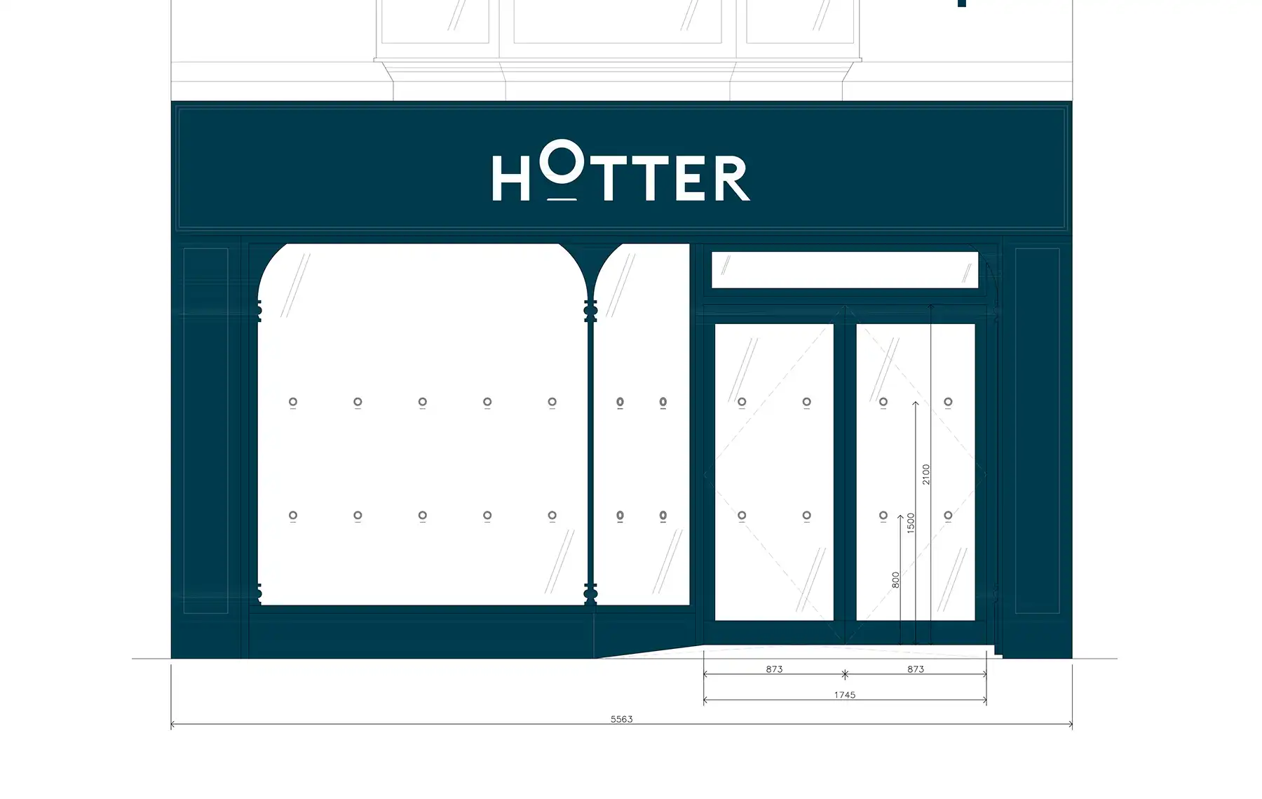 How the new storefront will look if plans are approved. Picture: Ampersand/Wiltshire Council