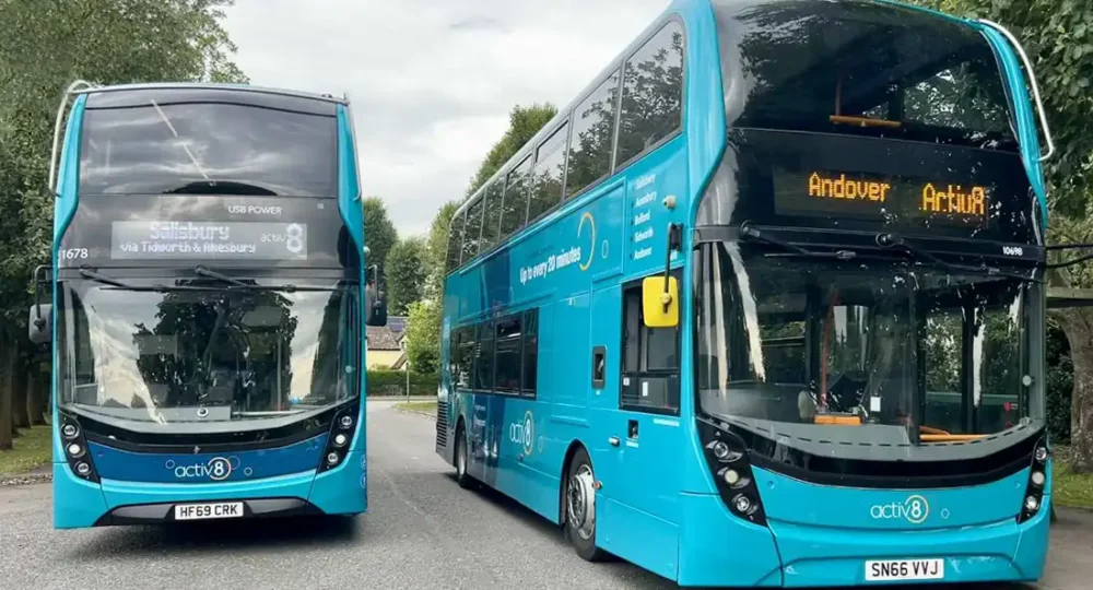 Activ8 buses run from Andover to Salisbury