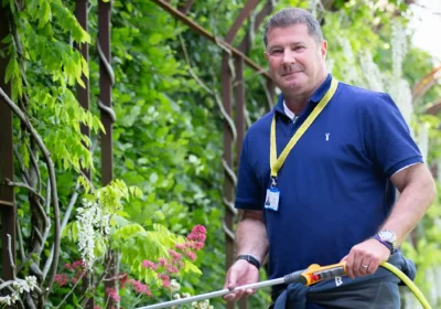 Richard Marks says he looks forward to volunteering at Horatio’s Garden in Salisbury, where he relishes the calmness of the garden and the feelgood factor it brings