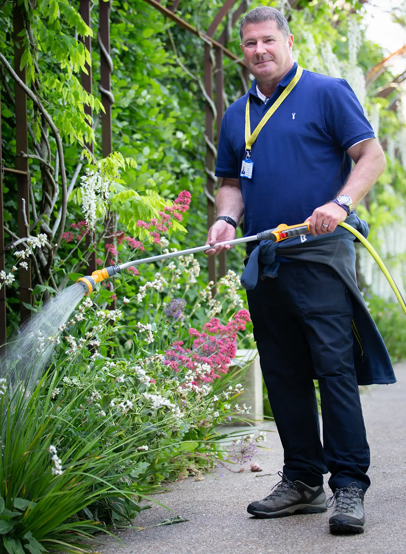 Richard Marks says he looks forward to volunteering at Horatio’s Garden in Salisbury, where he relishes the calmness of the garden and the feelgood factor it brings