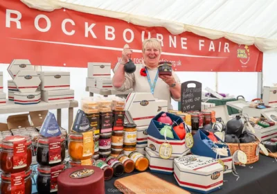 More than 100 stalls are on offer at the Rockbourne Fair, at Salisbury Racecourse. Picture: Spencer Mulholland