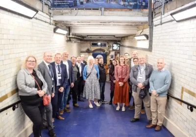 The revamped subway at Salisbury station has officially opened - and a mysterious tunnel discovered... Picture: Wiltshire Council