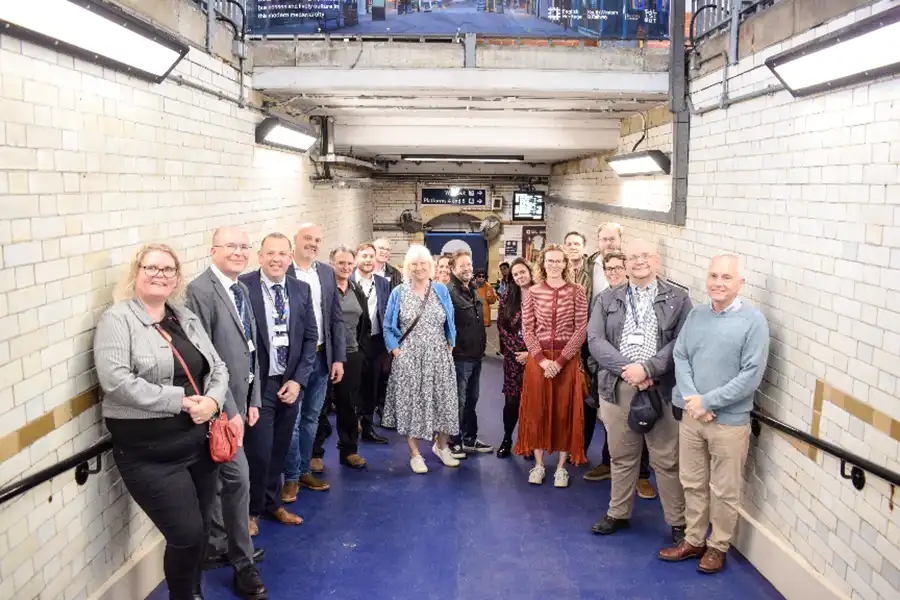 The revamped subway at Salisbury station has officially opened - and a mysterious tunnel discovered... Picture: Wiltshire Council