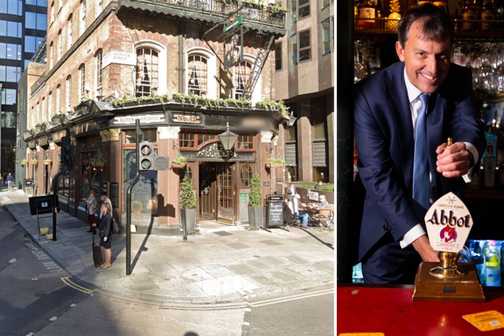 John Glen got behind the bar at The Albert in Westminster