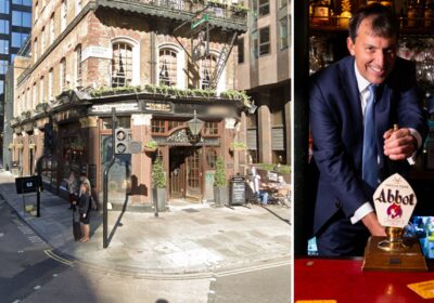 John Glen got behind the bar at The Albert in Westminster