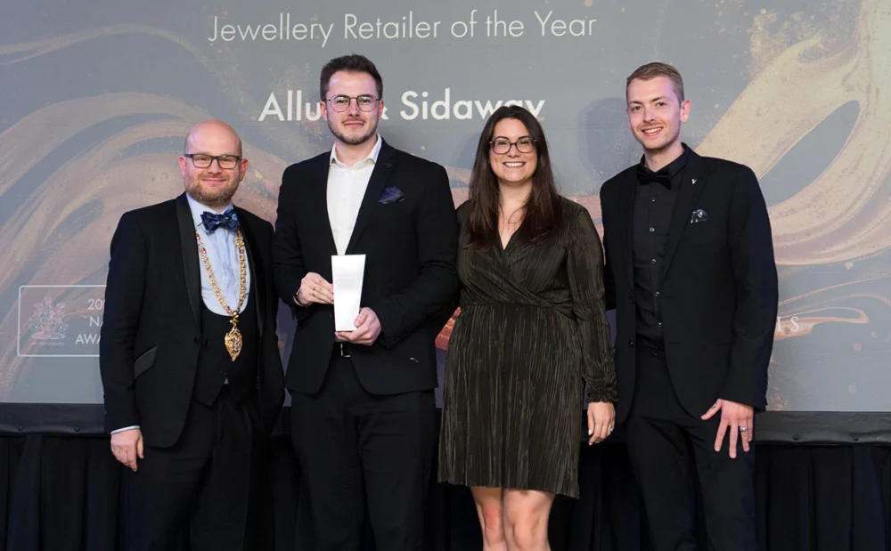 Jack Allum and Tracey Yeatman, directors at Allum & Sidaway, accepted the award on the night