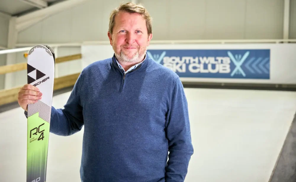 Moonpig founder - and former TV Dragon - Nick Jenkins has opened South Wilts Ski Club