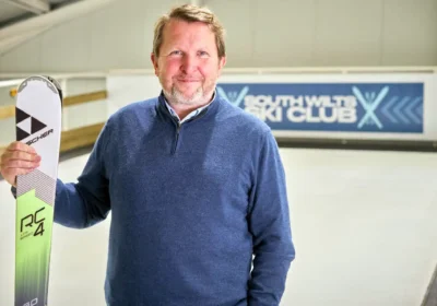 Moonpig founder - and former TV Dragon - Nick Jenkins has opened South Wilts Ski Club