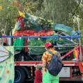 The Ringwood Waldorf dragon paraded in town streets during the carnival