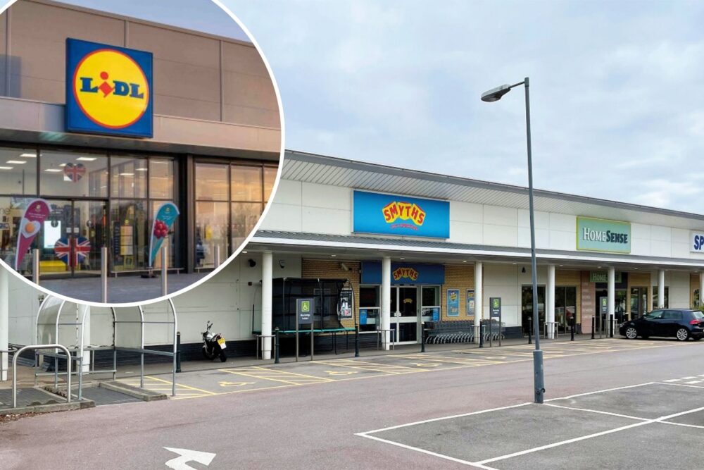 A new Lidl is planned on the site of the current HomeSense and Smyths Toys stores in Salisbury. Pictures: Google/Lidl